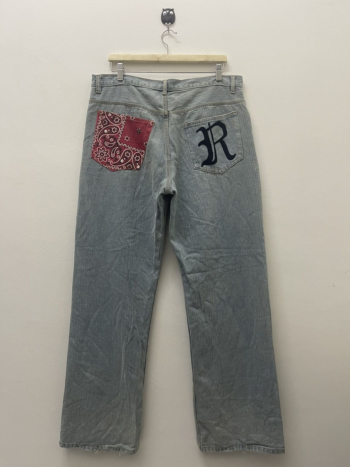 If Six Was Nine Rare Vintage REVOLVER 2004 Purple Days Paisley Bandana Denim Size US 36 / EU 52 - 1 Thumbnail