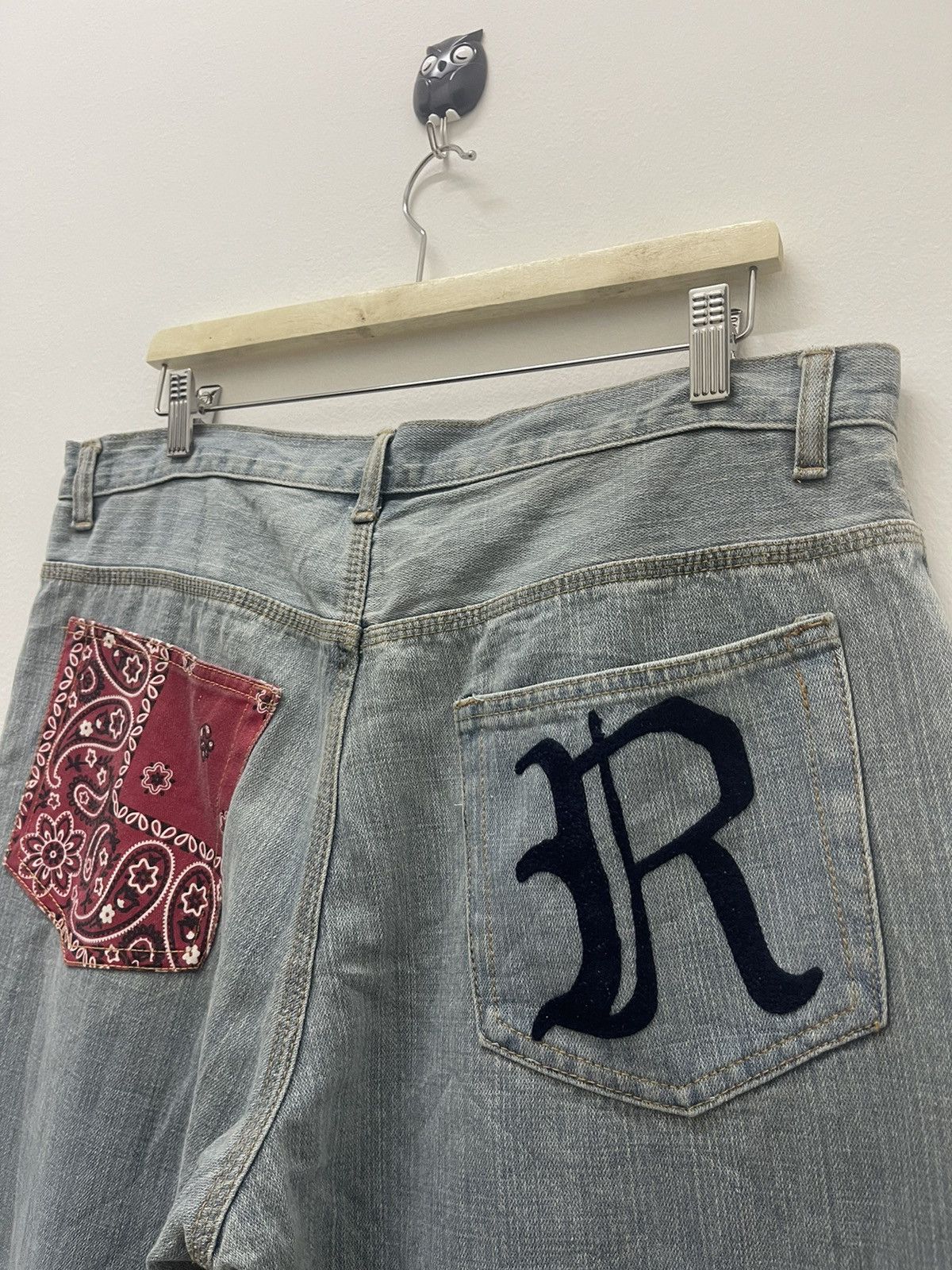 If Six Was Nine Rare Vintage REVOLVER 2004 Purple Days Paisley Bandana Denim Size US 36 / EU 52 - 4 Thumbnail