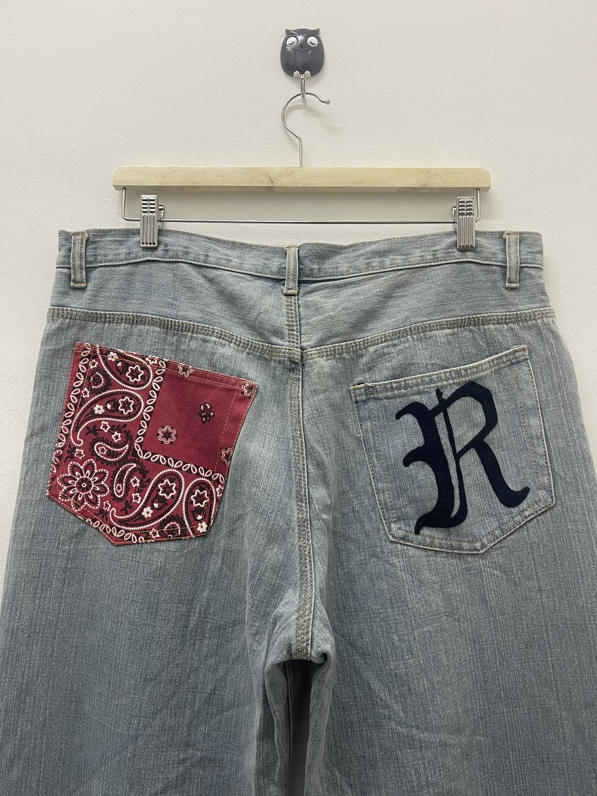 If Six Was Nine Rare Vintage REVOLVER 2004 Purple Days Paisley Bandana Denim Size US 36 / EU 52 - 2 Thumbnail