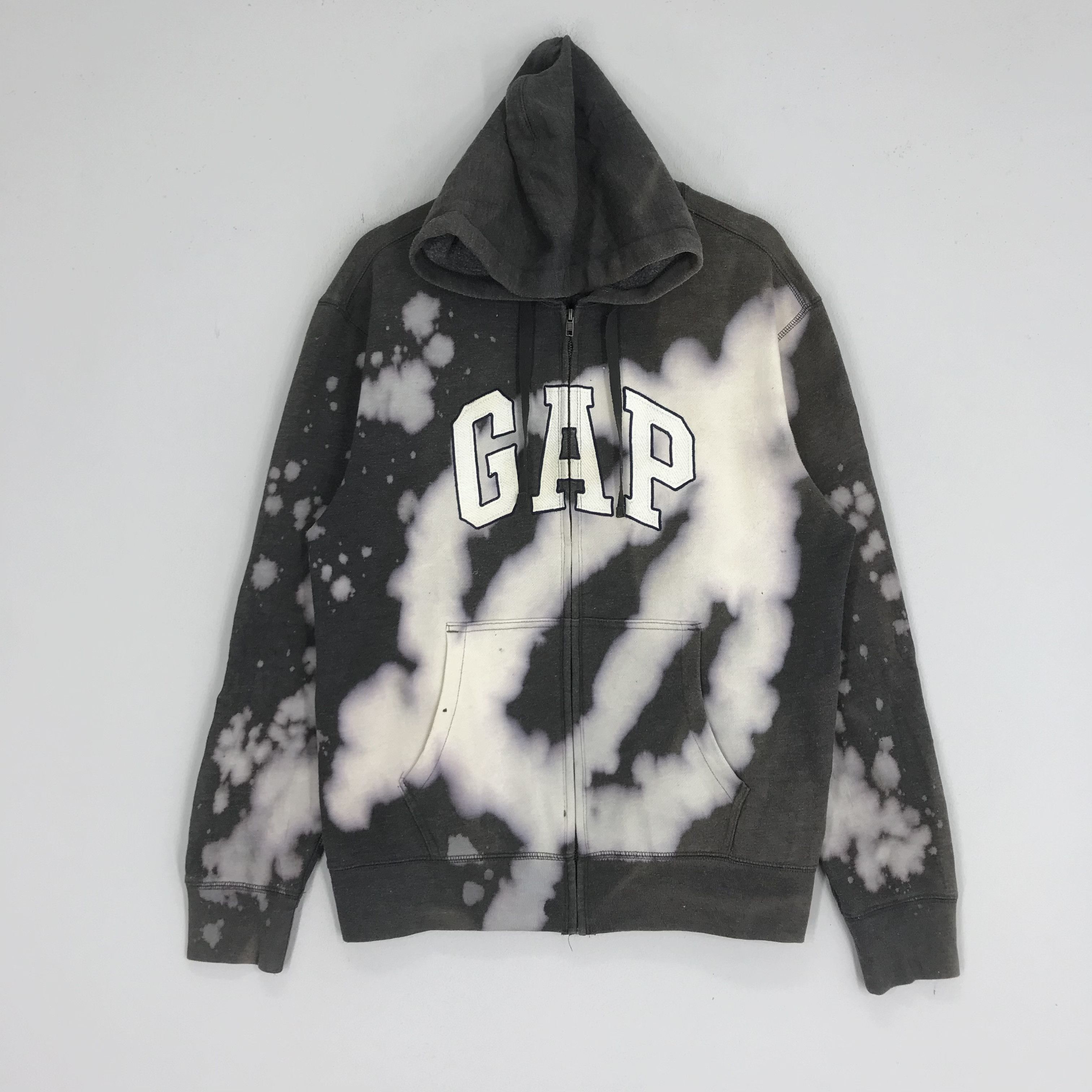 Gap Vintage Gap Hoodie Custom Acid Wash Sweater Big Logo Hoodie Size US L / EU 52-54 / 3 - 1 Thumbnail