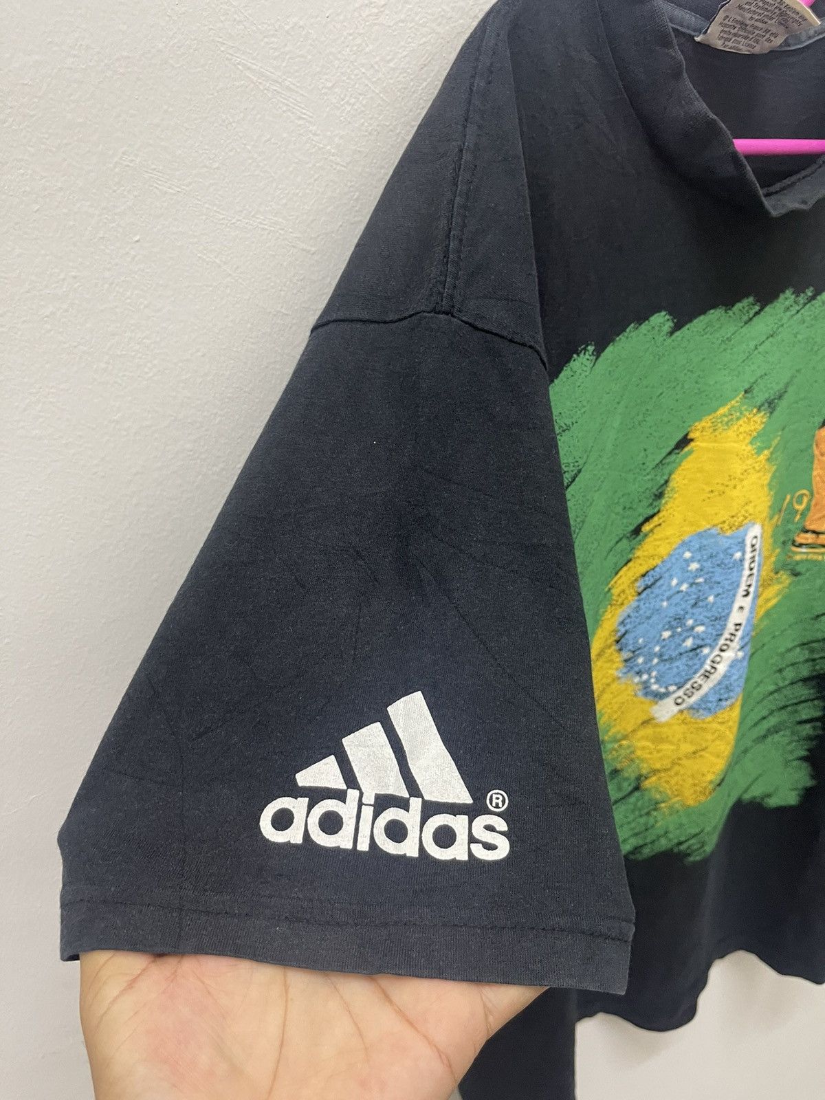 Adidas Rare Vintage FIFA WORLD CUP France 1998 BRAZIL Adidas Tee Size US L / EU 52-54 / 3 - 3 Thumbnail