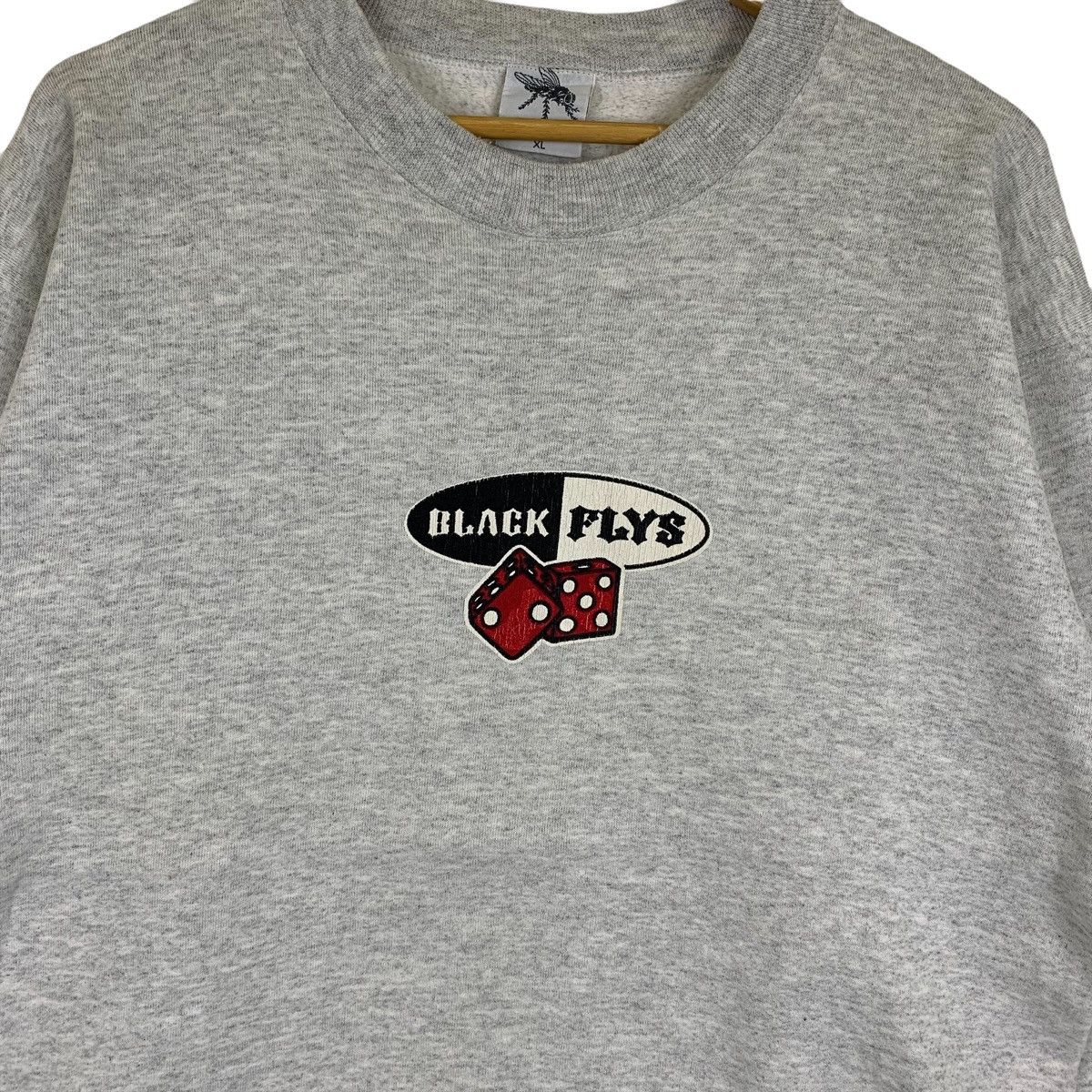Vintage Vintage BLACK FLYS Skate Streetwear Sweatshirt Pullover Size US XL / EU 56 / 4 - 5 Thumbnail