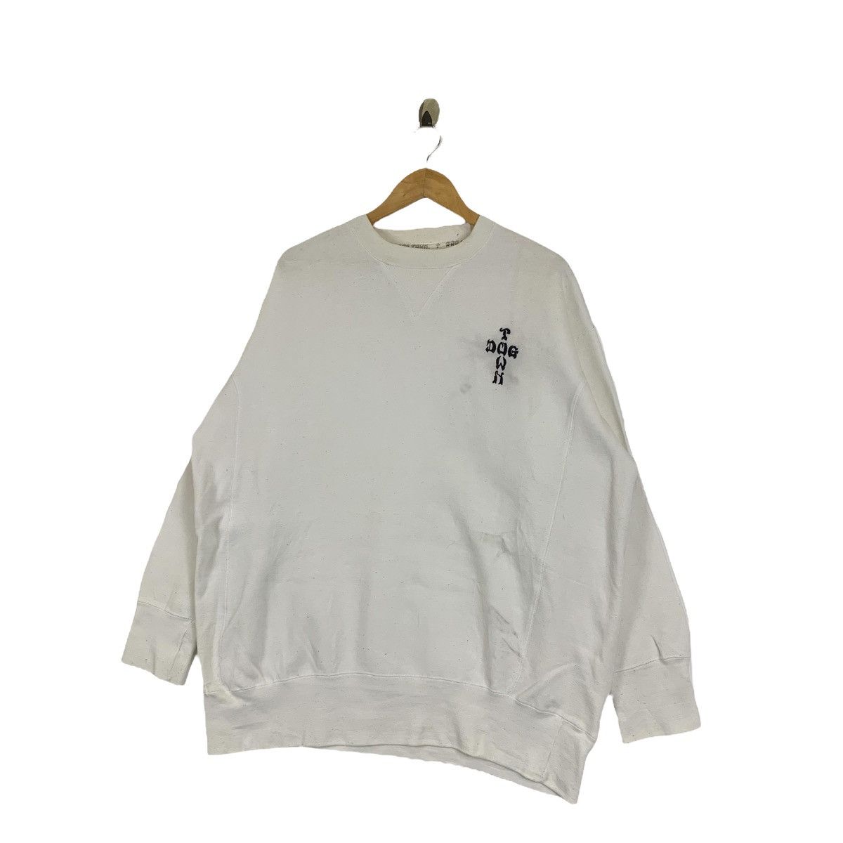 Dogtown × Vintage Vintage DOGTOWN Small Logo Embroidered Sweatshirt Pullover Size US XL / EU 56 / 4 - 3 Thumbnail