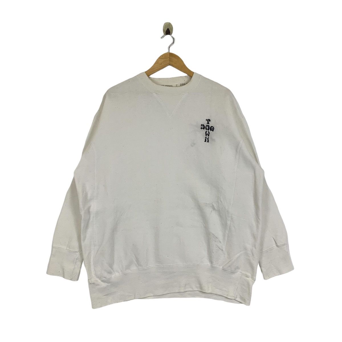 Dogtown × Vintage Vintage DOGTOWN Small Logo Embroidered Sweatshirt Pullover Size US XL / EU 56 / 4 - 1 Thumbnail