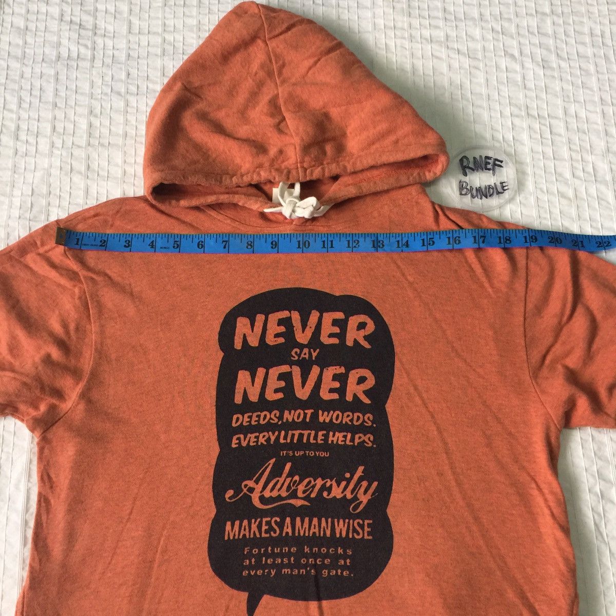Japanese Brand Japanese brand hoodie sweatshirt never say never logo Size US S / EU 44-46 / 1 - 12 Thumbnail