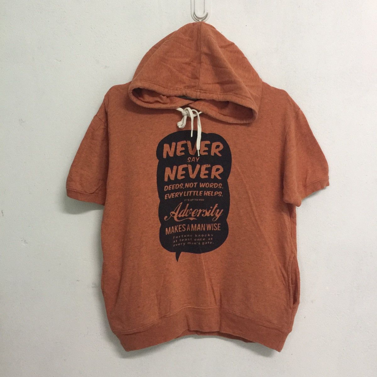 Japanese Brand Japanese brand hoodie sweatshirt never say never logo Size US S / EU 44-46 / 1 - 1 Thumbnail