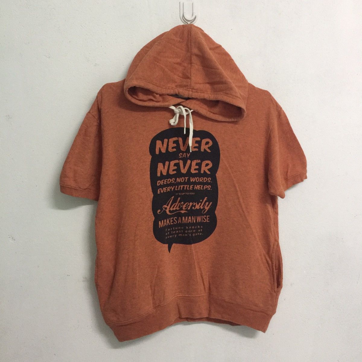 Japanese Brand Japanese brand hoodie sweatshirt never say never logo Size US S / EU 44-46 / 1 - 3 Thumbnail