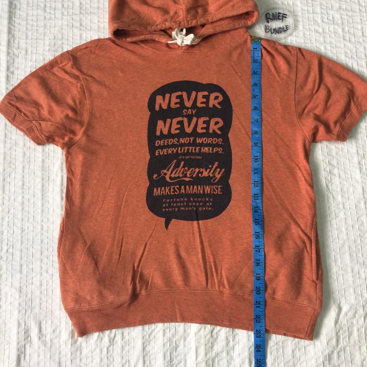 Japanese Brand Japanese brand hoodie sweatshirt never say never logo Size US S / EU 44-46 / 1 - 13 Thumbnail