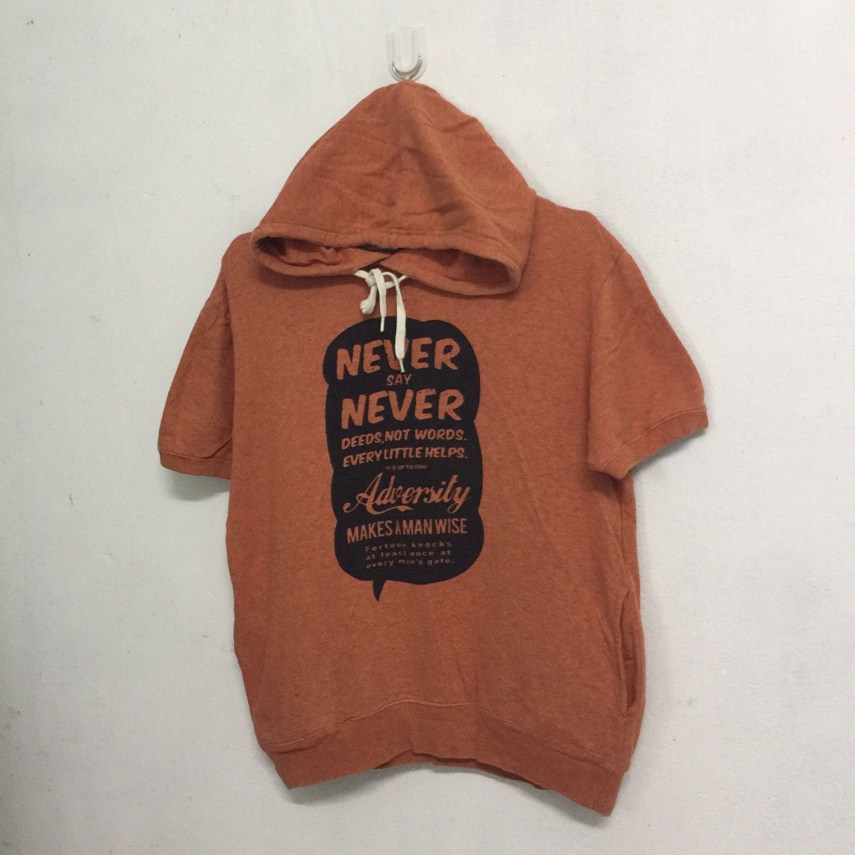 Japanese Brand Japanese brand hoodie sweatshirt never say never logo Size US S / EU 44-46 / 1 - 2 Thumbnail