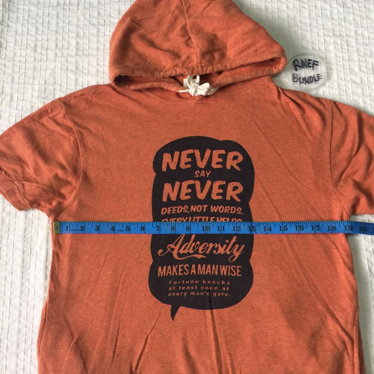Japanese Brand Japanese brand hoodie sweatshirt never say never logo Size US S / EU 44-46 / 1 - 11 Thumbnail