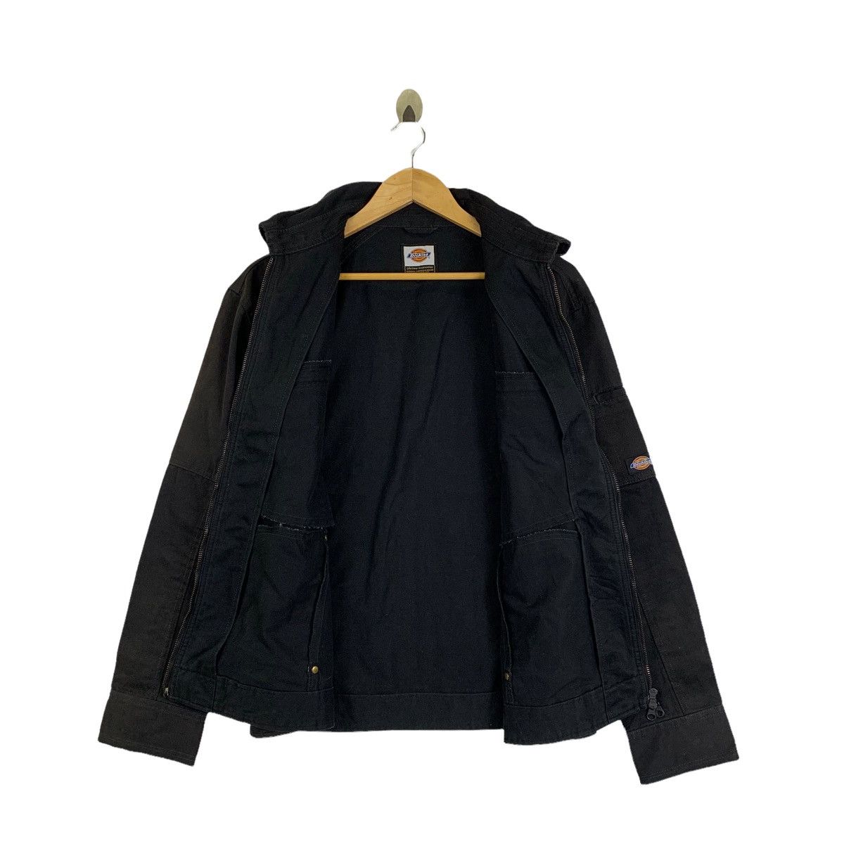 Dickies × Vintage Vintage DICKIES America Workwear Zipper Cotton Jacket Size US L / EU 52-54 / 3 - 3 Thumbnail