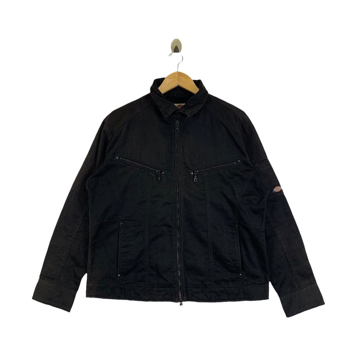 Dickies × Vintage Vintage DICKIES America Workwear Zipper Cotton Jacket Size US L / EU 52-54 / 3 - 1 Thumbnail