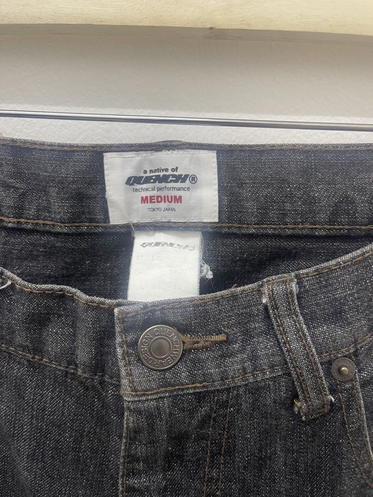 Japanese Brand Rare Vintage QUENCH Relativism Japan Denim Jeans Size US 32 / EU 48 - 7 Thumbnail