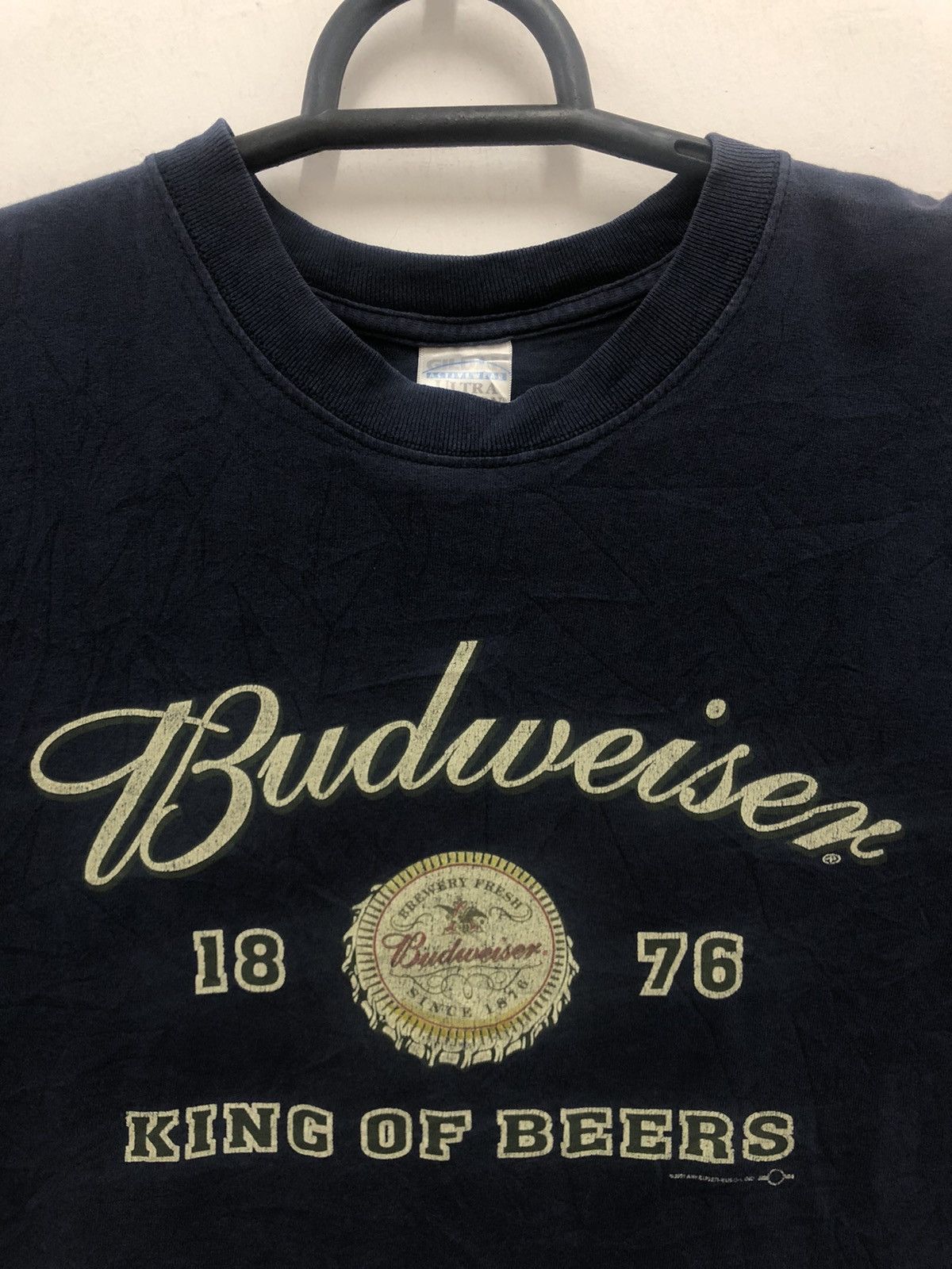 Budweiser Rare Vintage BUDWEISER Spell Out Big Logo Shirt Size US L / EU 52-54 / 3 - 2 Thumbnail