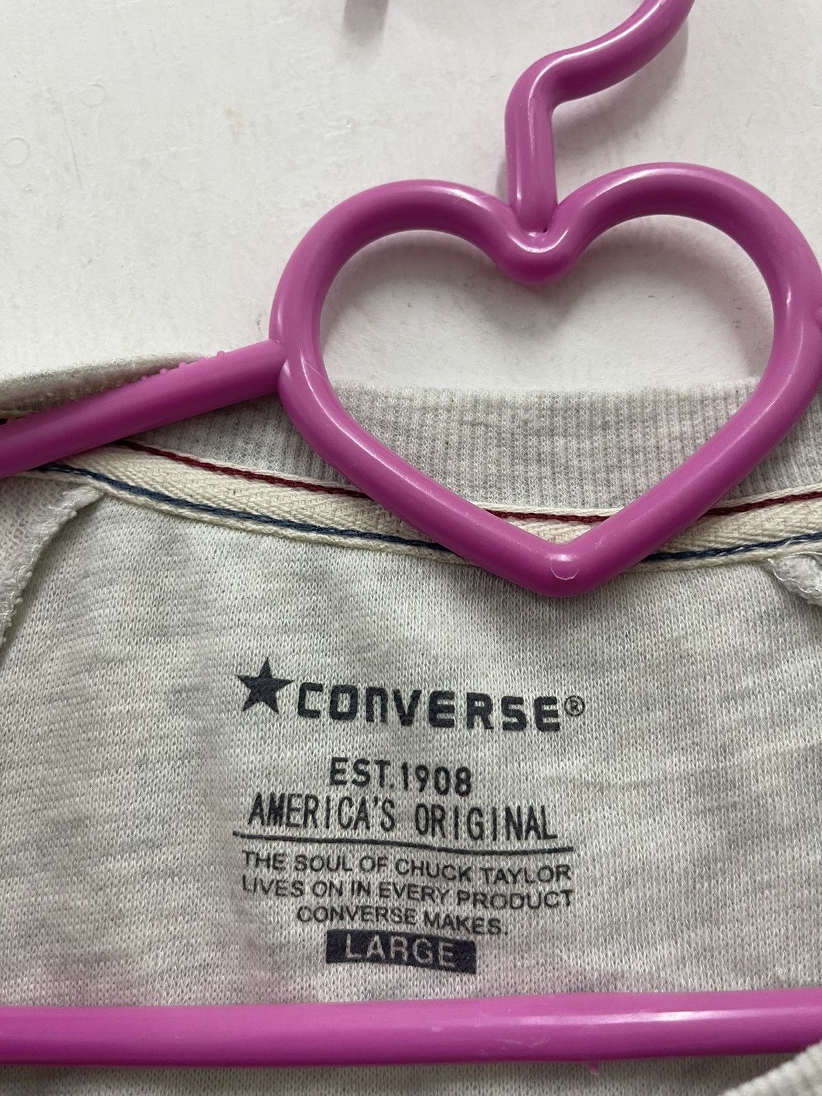 Converse Rare CONVERSE ALL STAR Spell Out Big Logo Size US L / EU 52-54 / 3 - 3 Thumbnail