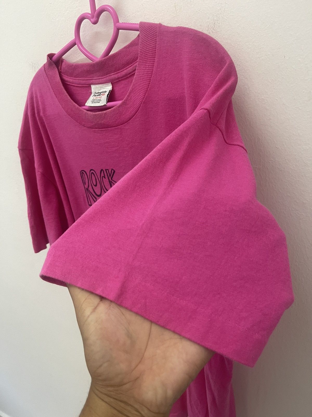 Vintage Rare Vintage COLLEGIATE PACIFIC Rock Around The Clock Tee Size US L / EU 52-54 / 3 - 3 Thumbnail