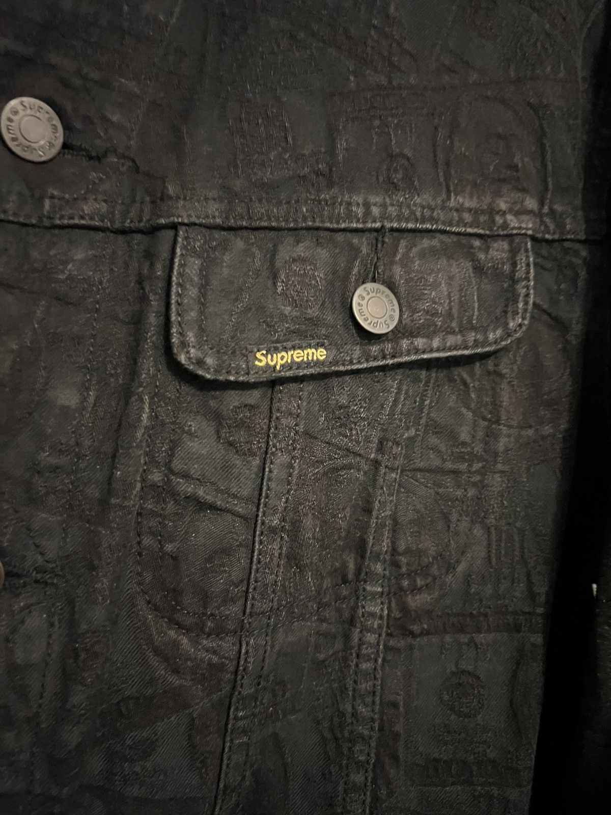 Supreme Money denim jacket Size US XL / EU 56 / 4 - 3 Thumbnail