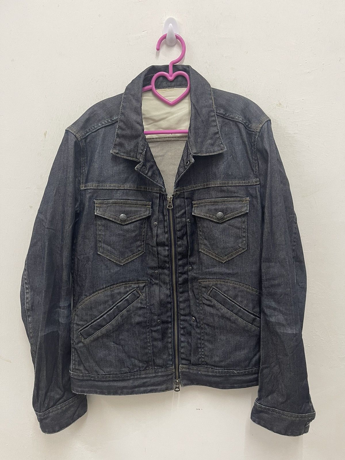 Issey Miyake Rare Vintage TETE HOMME Denim Jacket Size US S / EU 44-46 / 1 - 1 Thumbnail