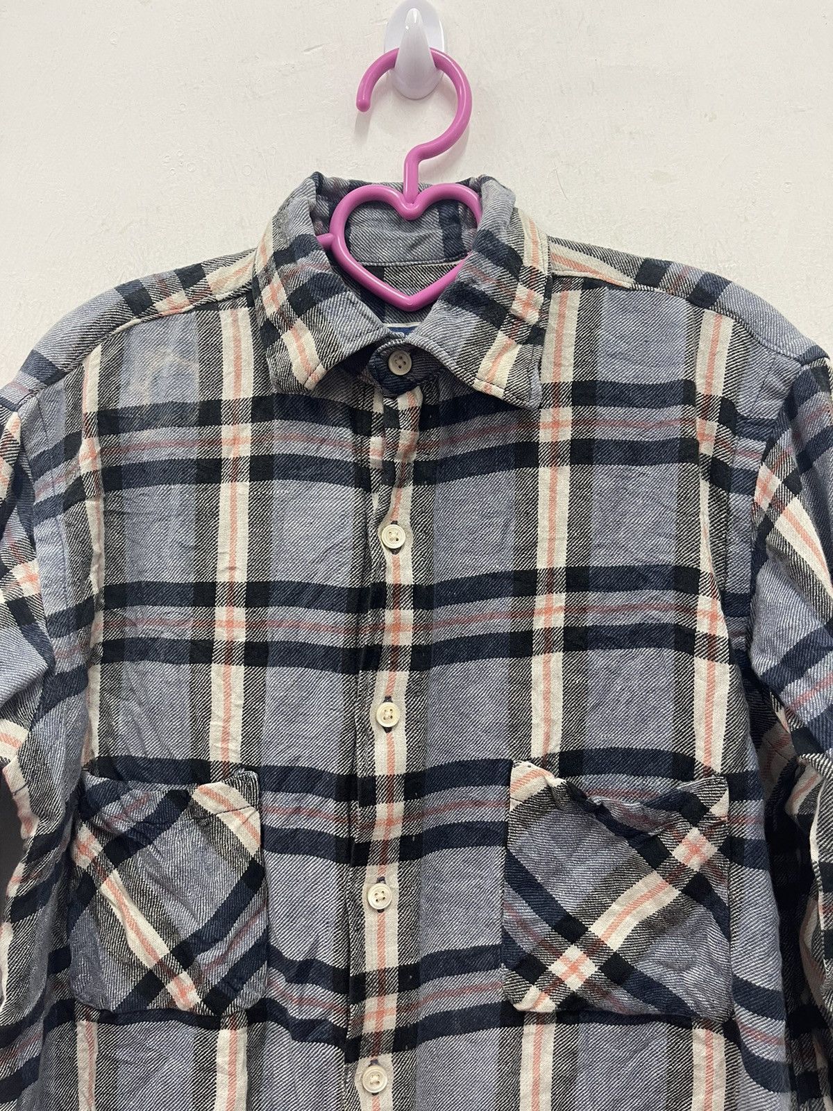 45rpm Rare Vintage 45RPM NMD Plaid Tartan Button Up Flannel Size US S / EU 44-46 / 1 - 2 Thumbnail