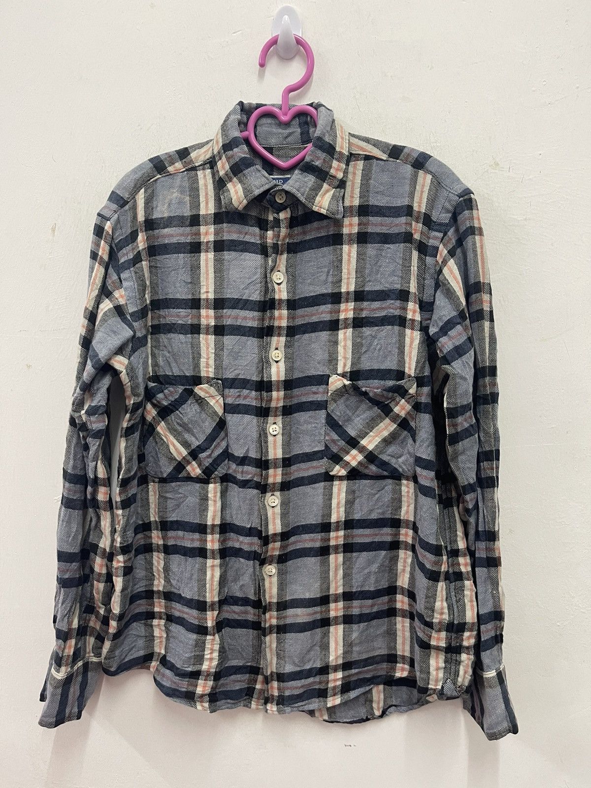 45rpm Rare Vintage 45RPM NMD Plaid Tartan Button Up Flannel Size US S / EU 44-46 / 1 - 1 Thumbnail