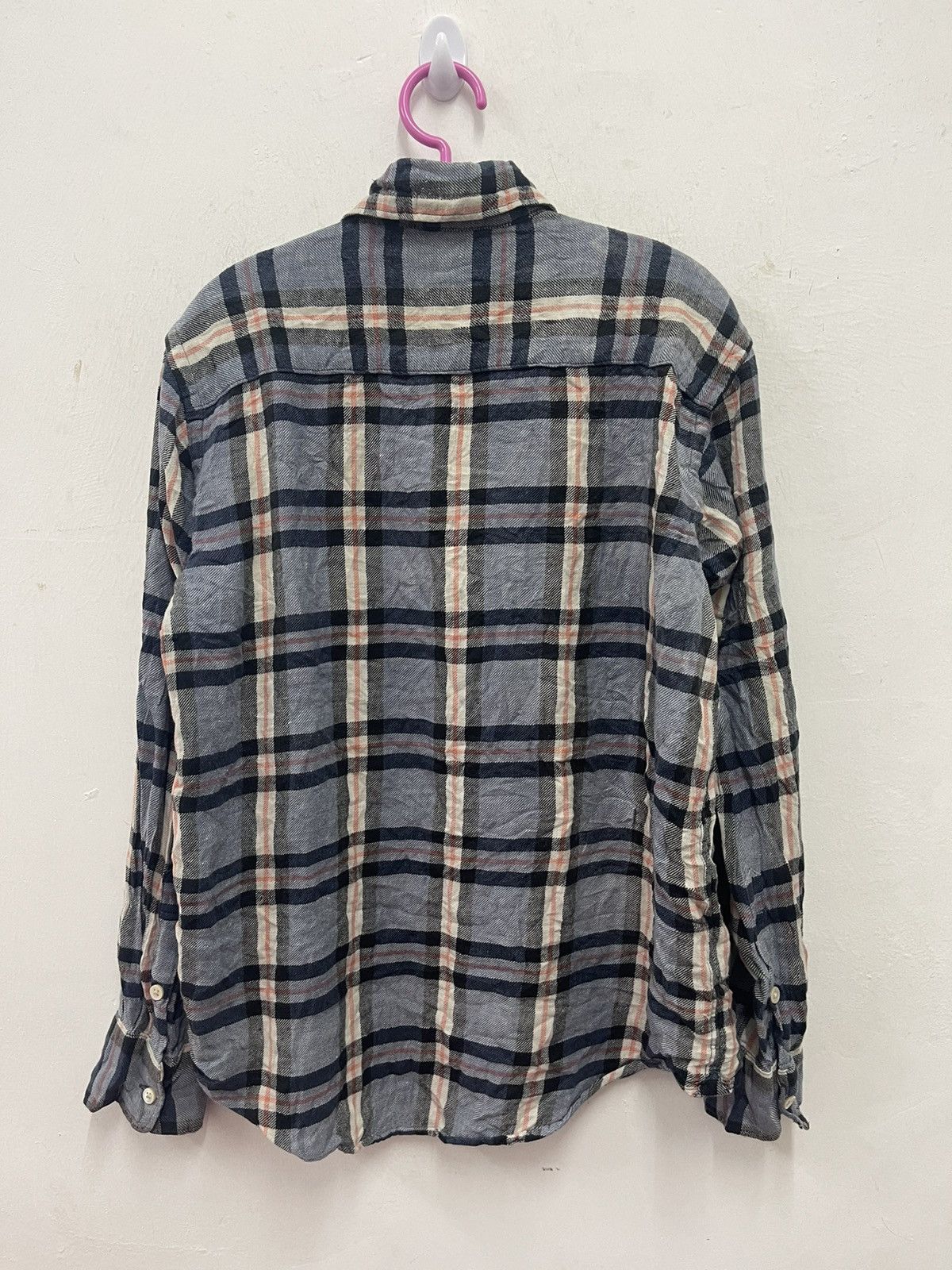 45rpm Rare Vintage 45RPM NMD Plaid Tartan Button Up Flannel Size US S / EU 44-46 / 1 - 5 Thumbnail