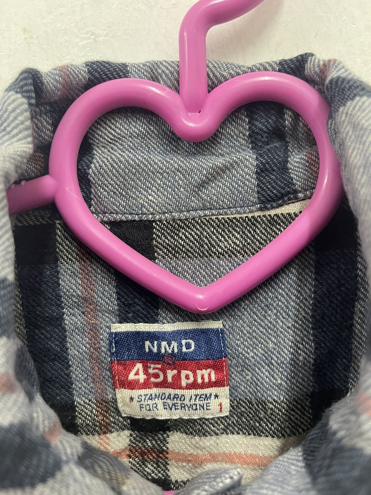 45rpm Rare Vintage 45RPM NMD Plaid Tartan Button Up Flannel Size US S / EU 44-46 / 1 - 3 Thumbnail