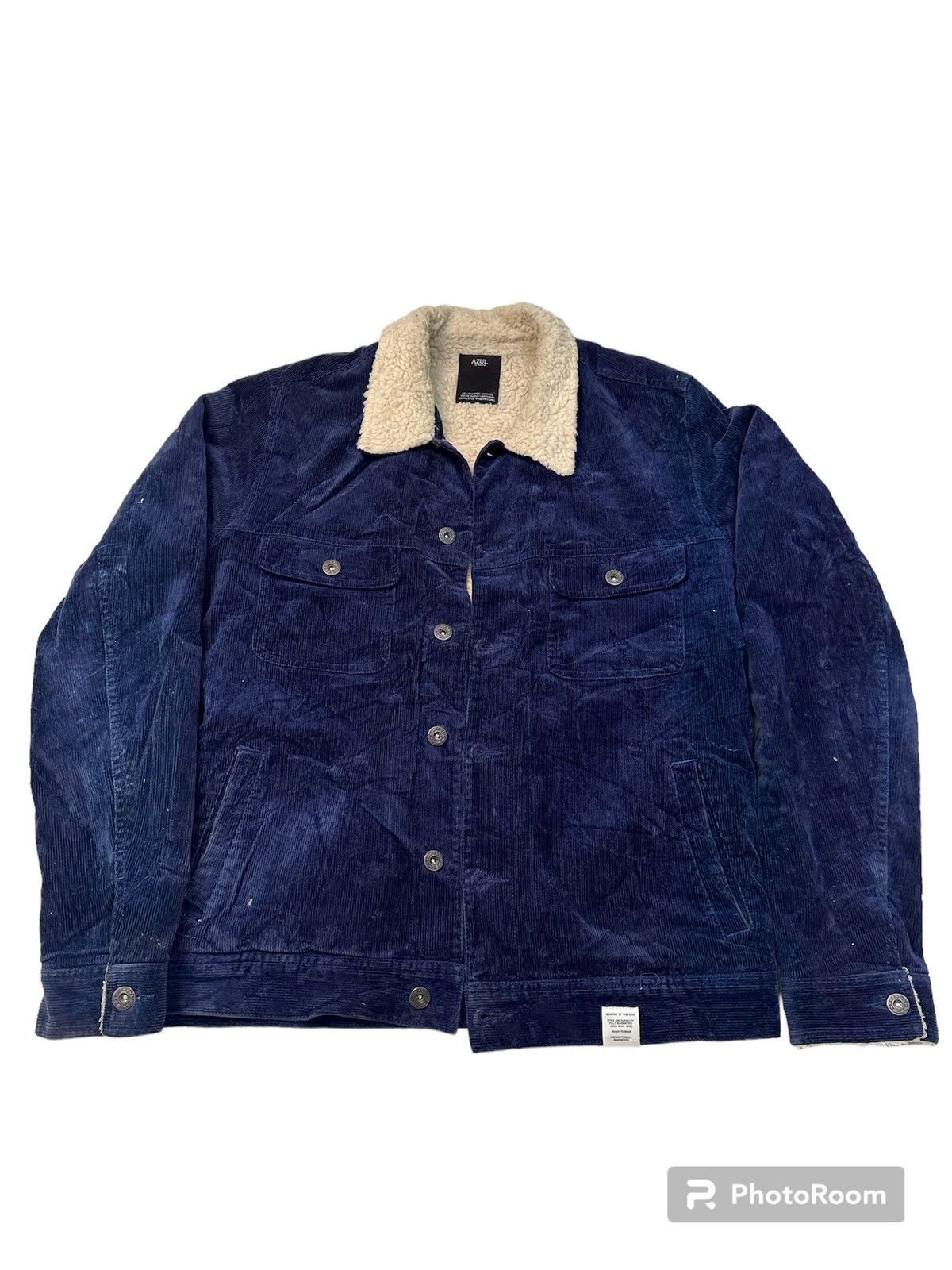 Japanese Brand Azul by Moussy corduroy denim heavy jacket Size US M / EU 48-50 / 2 - 1 Thumbnail