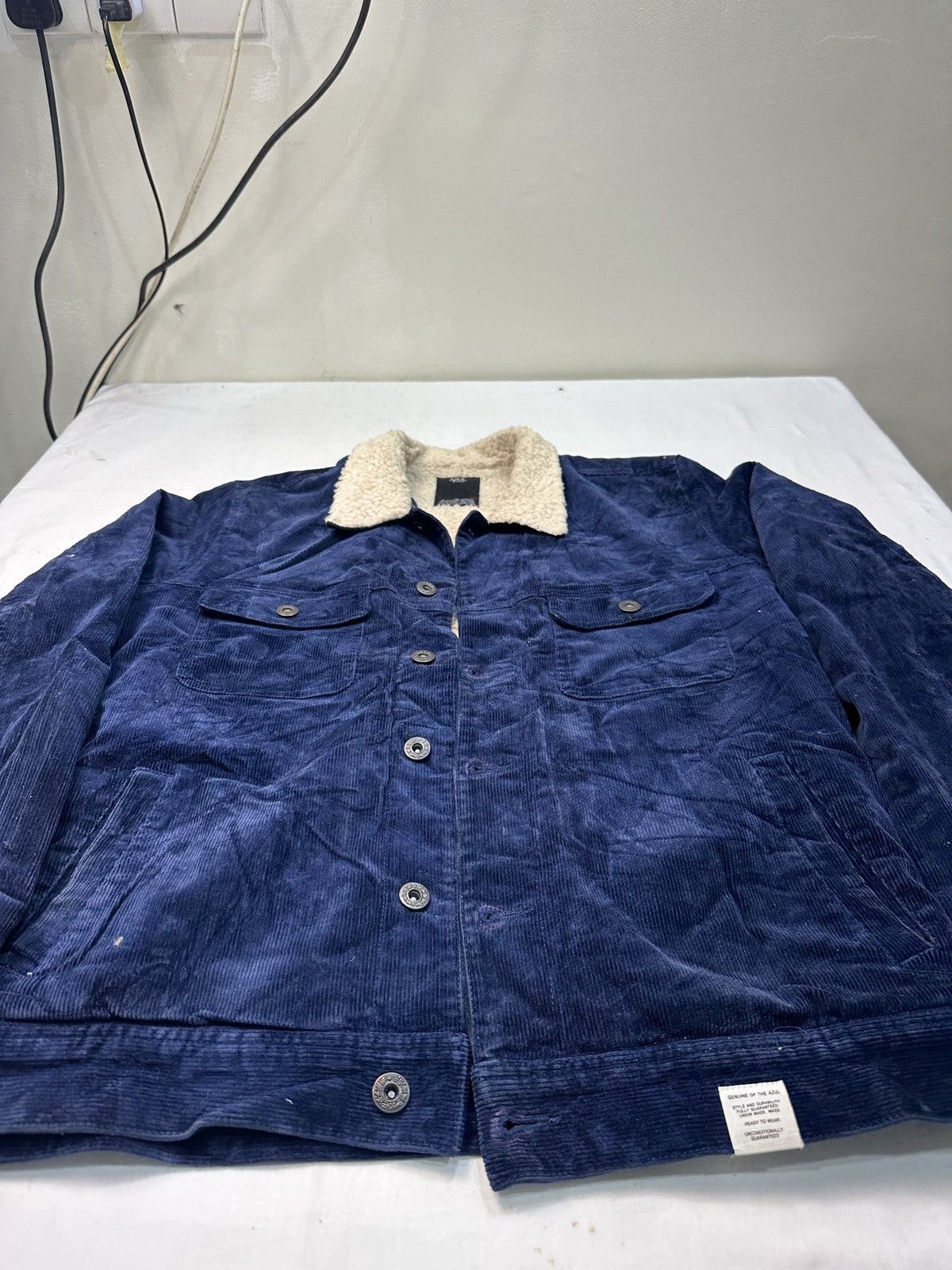 Japanese Brand Azul by Moussy corduroy denim heavy jacket Size US M / EU 48-50 / 2 - 11 Thumbnail