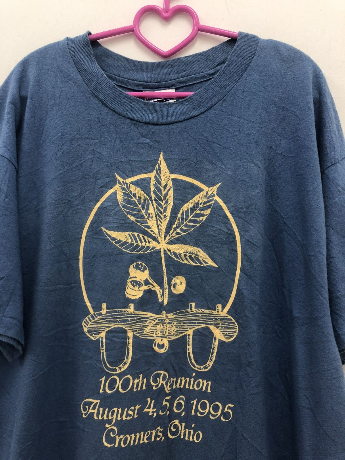 Vintage Rare 90s Vintage ZEIS IST NEIS 100th Reunion 1995 Shirt Size US L / EU 52-54 / 3 - 4 Thumbnail