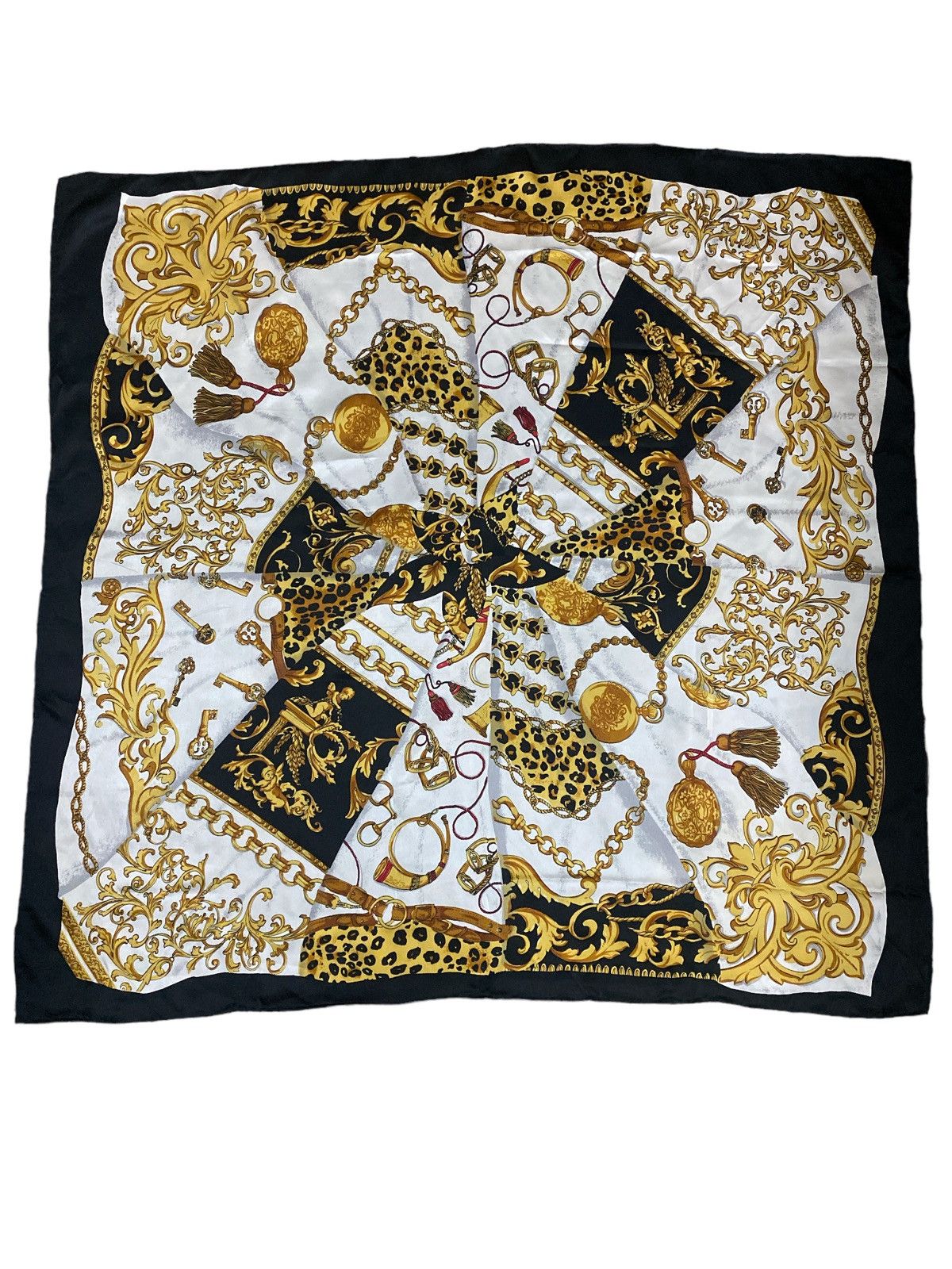 image of Sik Silk Vintage Silk Scarf Hand Rolled Japanese in Refer, Women's