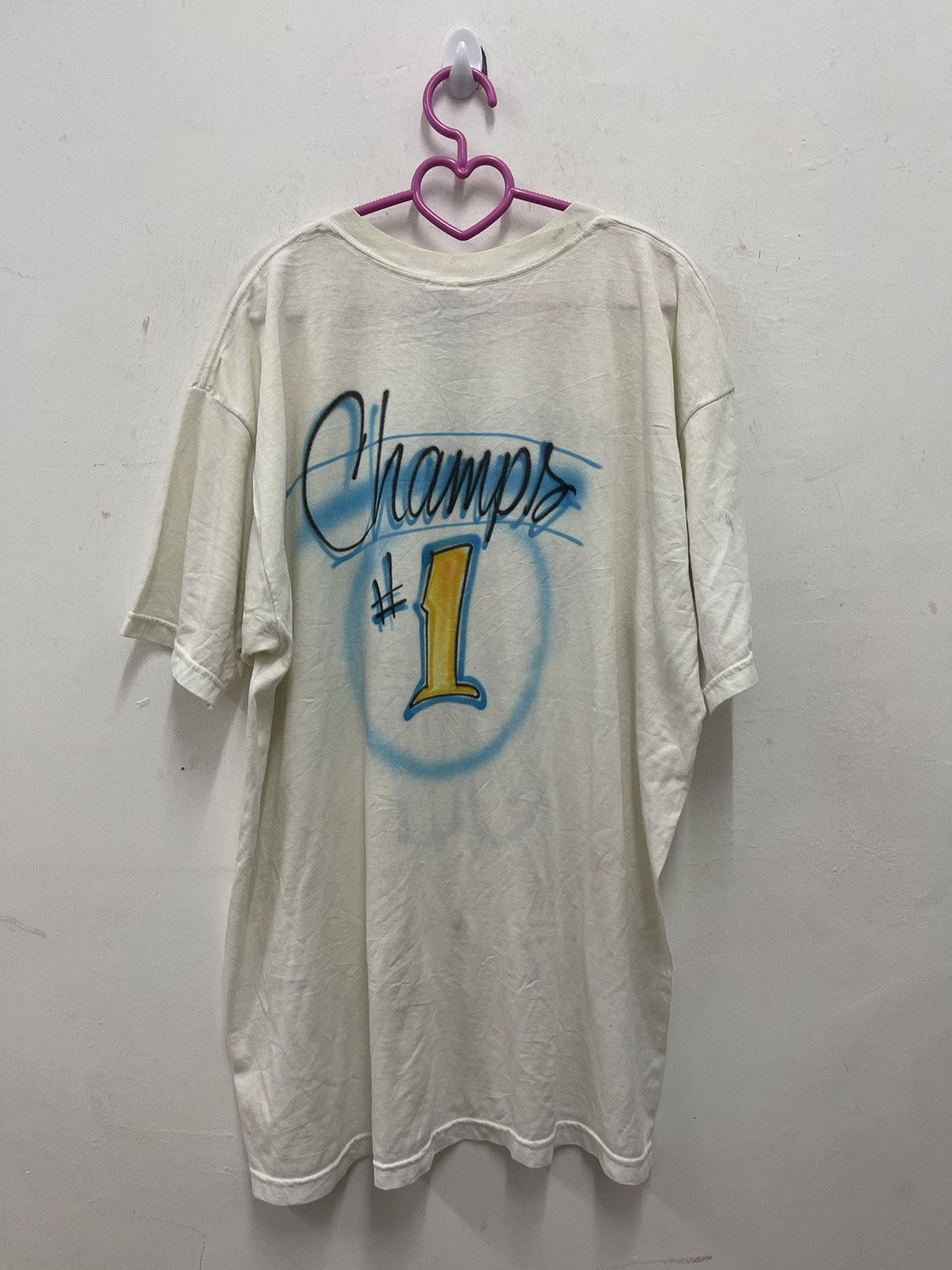Vintage Rare Vintage TEAM JW Champs 1 Graffiti Art Tee Size US XL / EU 56 / 4 - 4 Thumbnail