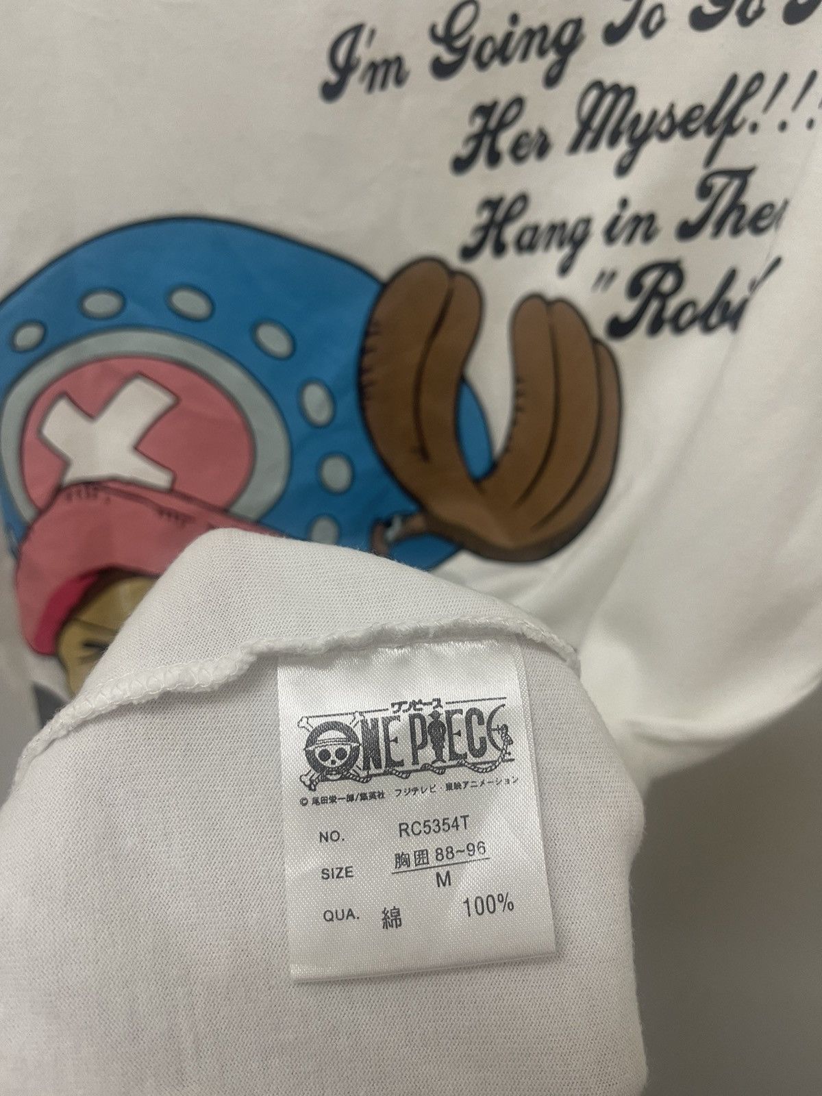 Anime Rare Vintage ONE PIECE Tony Tony Chopper Spell Out Big Logo Size US M / EU 48-50 / 2 - 3 Thumbnail