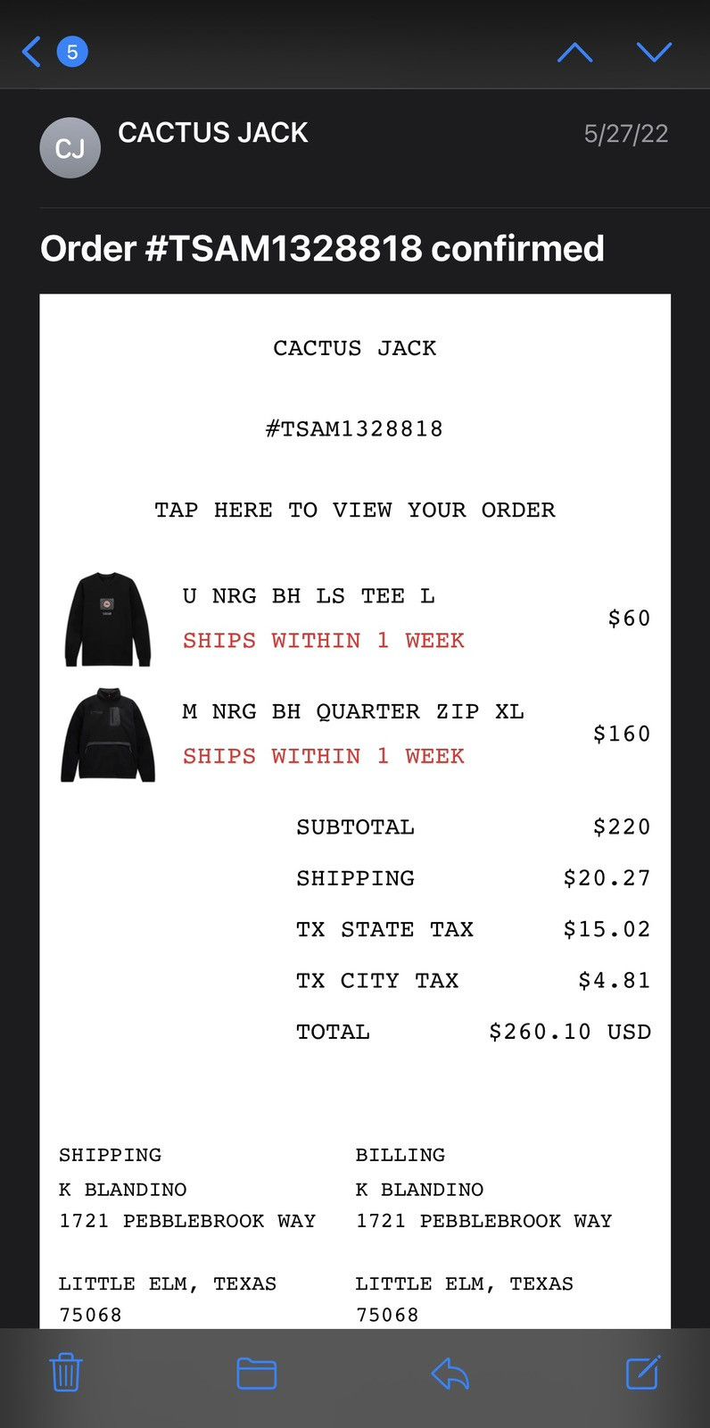 Nike × Travis Scott Travis Scott CACTUS CORP × Nike U NRG BH L/S T-shirt Size US L / EU 52-54 / 3 - 12 Thumbnail