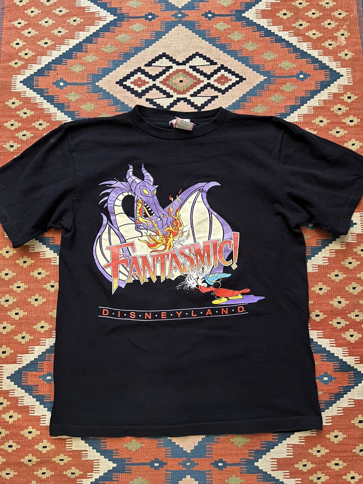 Disney Vintage fantasmic Disney t shirt 80’s dragon single stitch Size US L / EU 52-54 / 3 - 1 Thumbnail