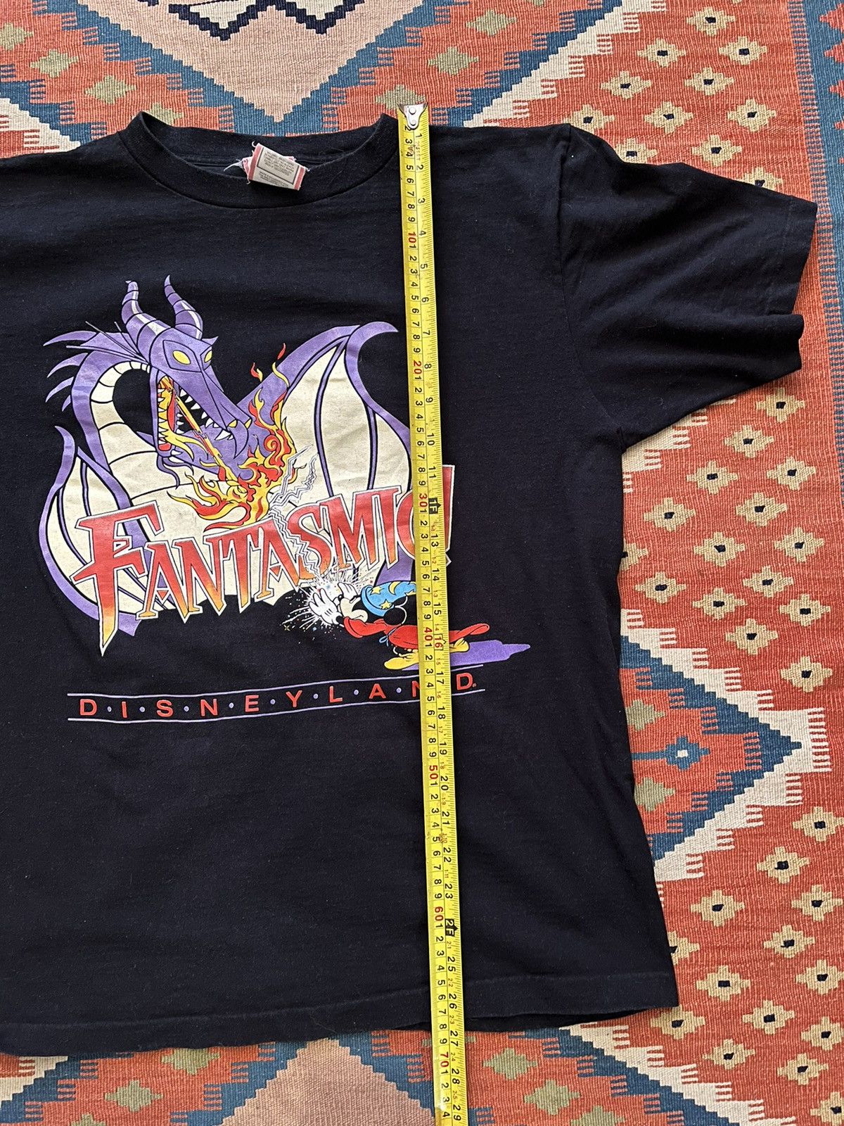 Disney Vintage fantasmic Disney t shirt 80’s dragon single stitch Size US L / EU 52-54 / 3 - 6 Thumbnail