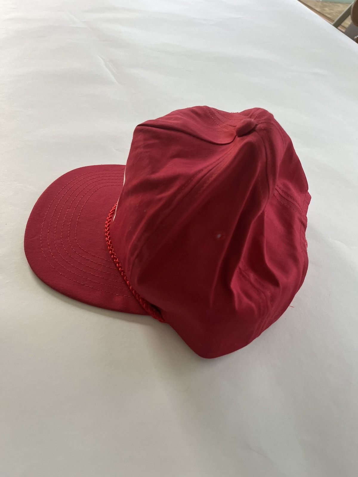 Vintage Vintage 90s Red Cap Size ONE SIZE - 2 Thumbnail