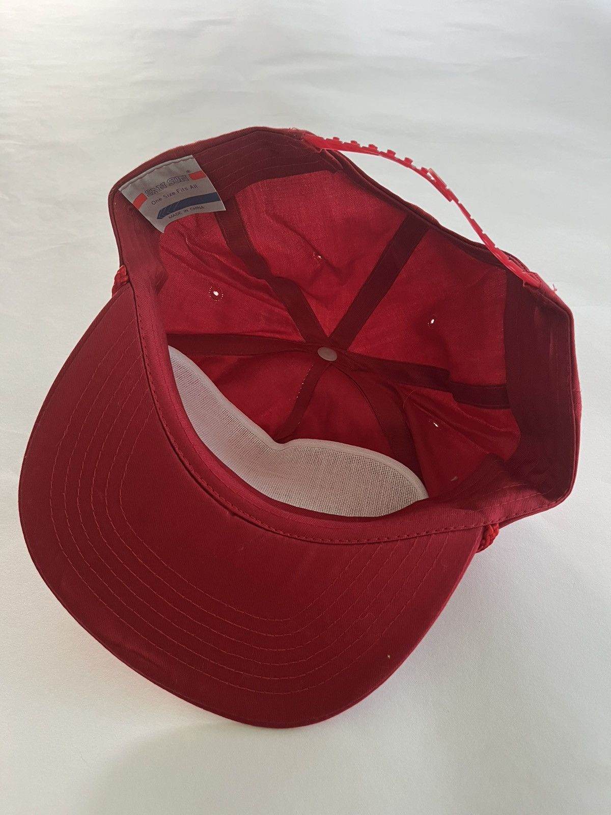 Vintage Vintage 90s Red Cap Size ONE SIZE - 3 Thumbnail