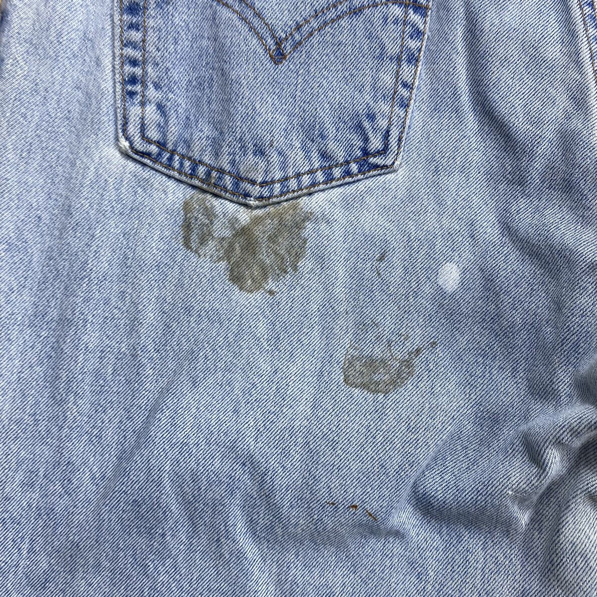 Levi's Vintage Levi’s 550 Leg Tapered Paint Splash Distressed Denim Size US 34 / EU 50 - 15 Thumbnail