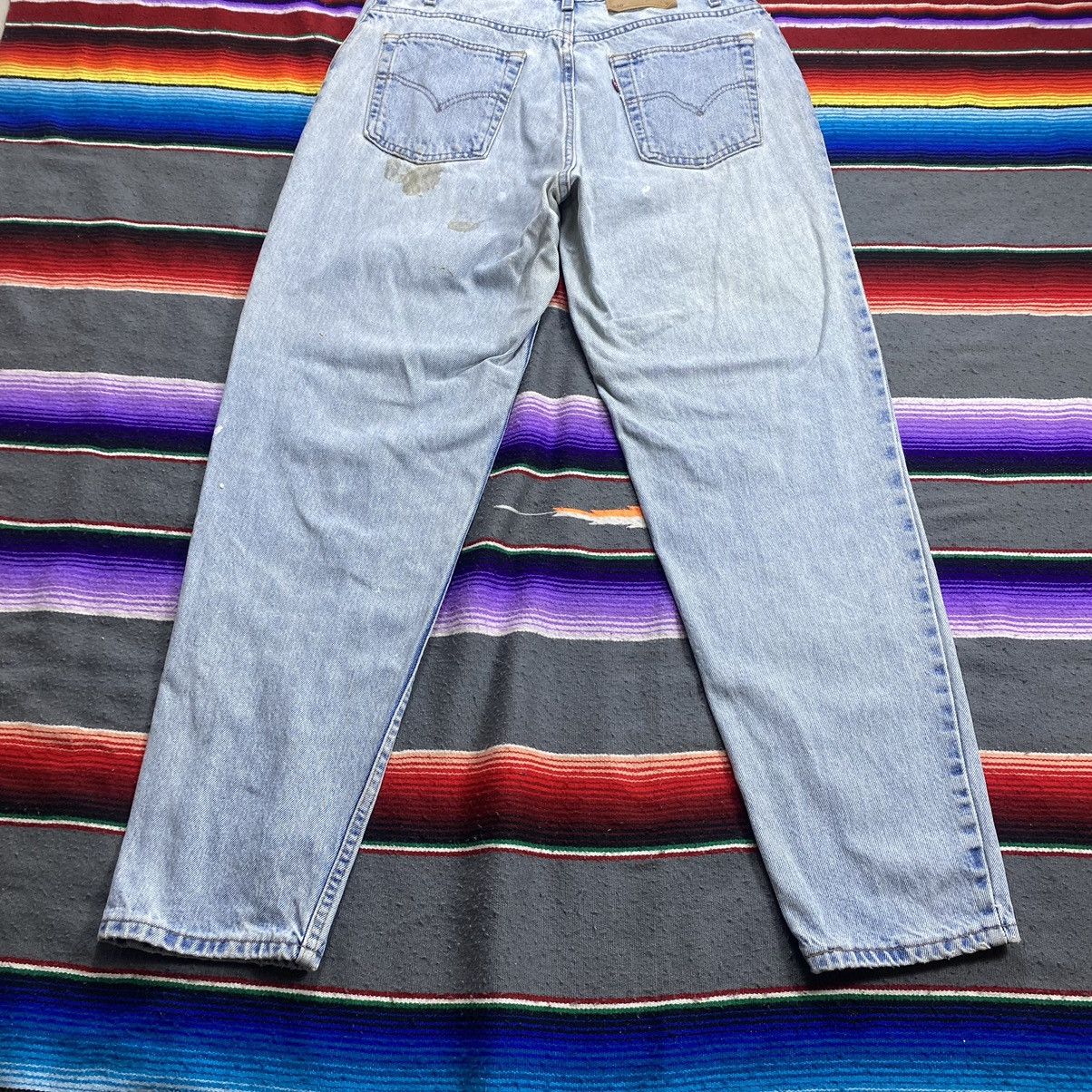 Levi's Vintage Levi’s 550 Leg Tapered Paint Splash Distressed Denim Size US 34 / EU 50 - 14 Thumbnail