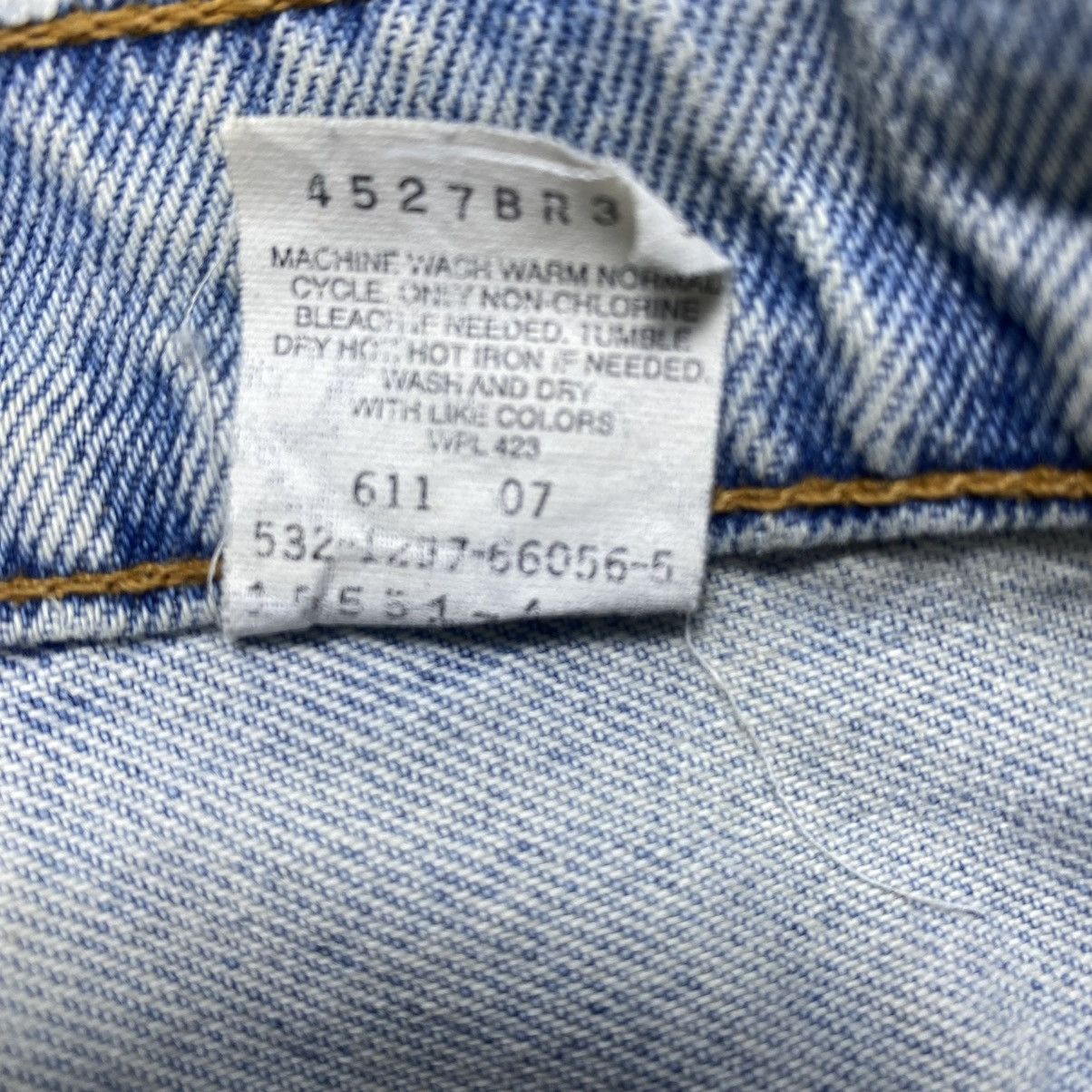 Levi's Vintage Levi’s 550 Leg Tapered Paint Splash Distressed Denim Size US 34 / EU 50 - 10 Thumbnail