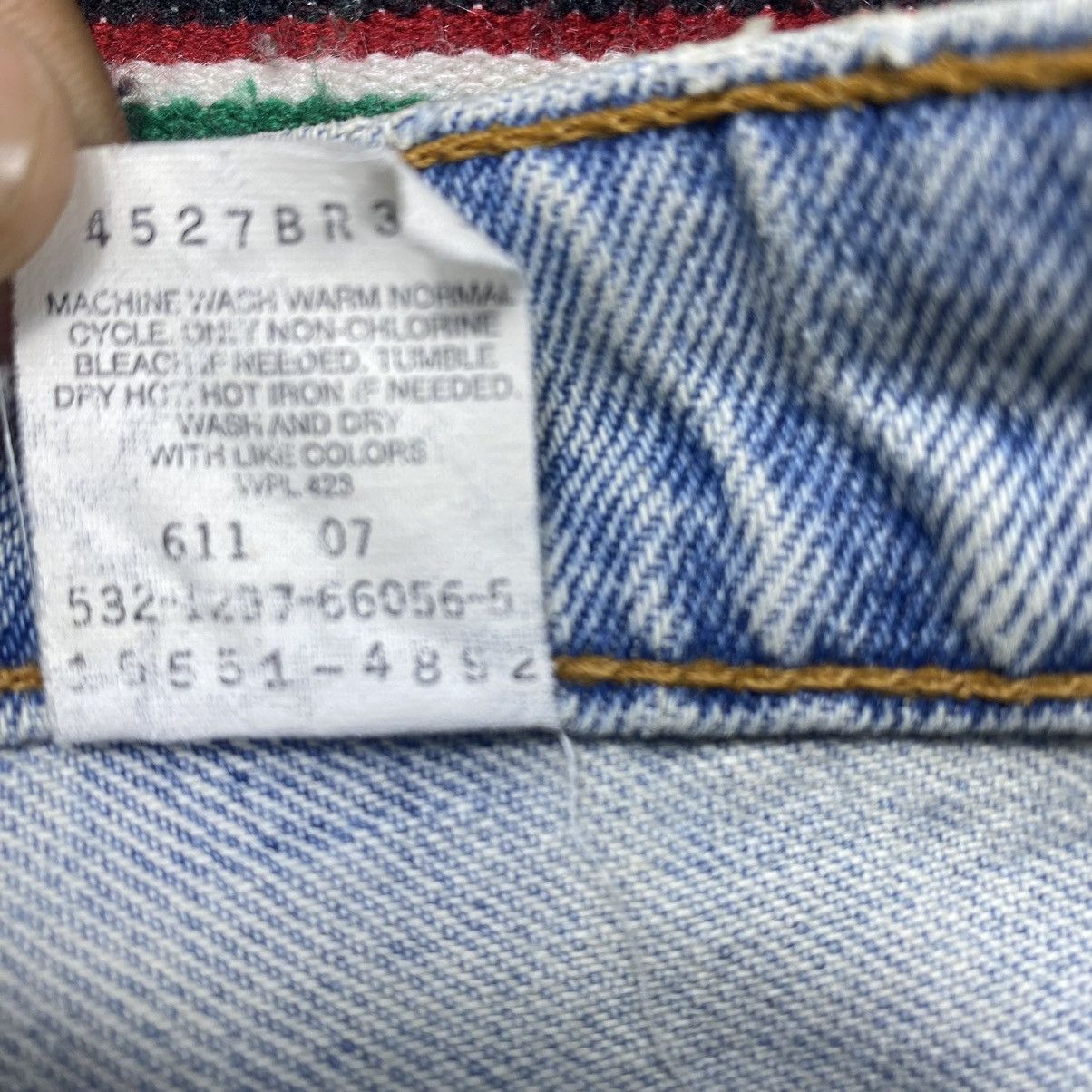 Levi's Vintage Levi’s 550 Leg Tapered Paint Splash Distressed Denim Size US 34 / EU 50 - 11 Thumbnail