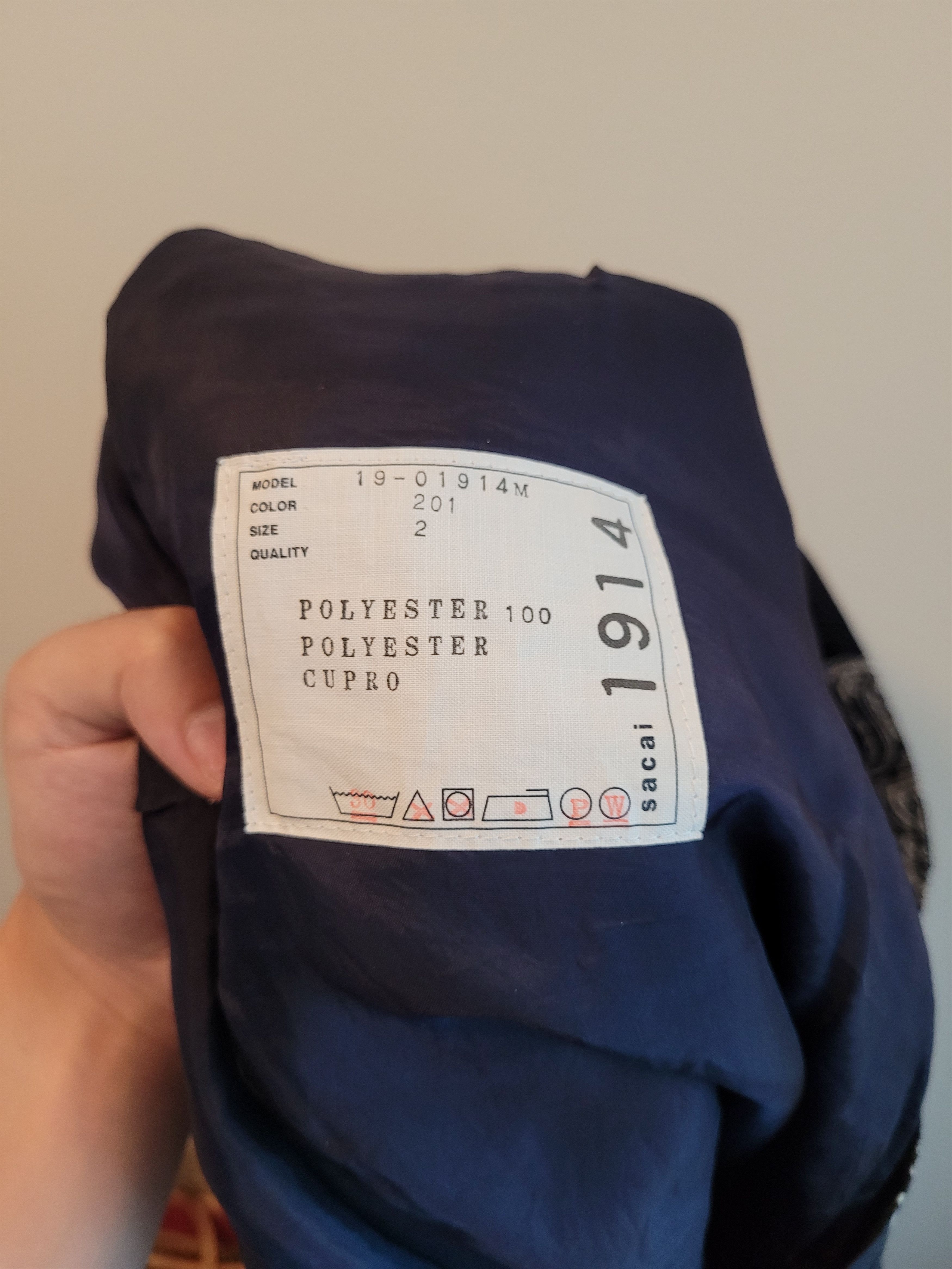 Sacai Navy Printed Woven Short Size US 32 / EU 48 - 3 Thumbnail
