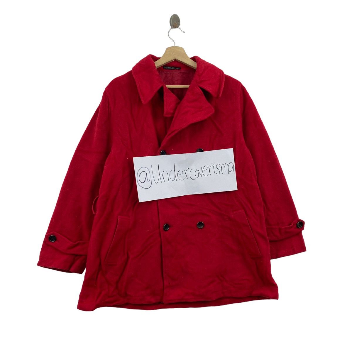Yohji Yamamoto INED by YOHJI YAMAMOTO Red Wool Japanese Brand Coat Jacket Size US L / EU 52-54 / 3 - 1 Thumbnail