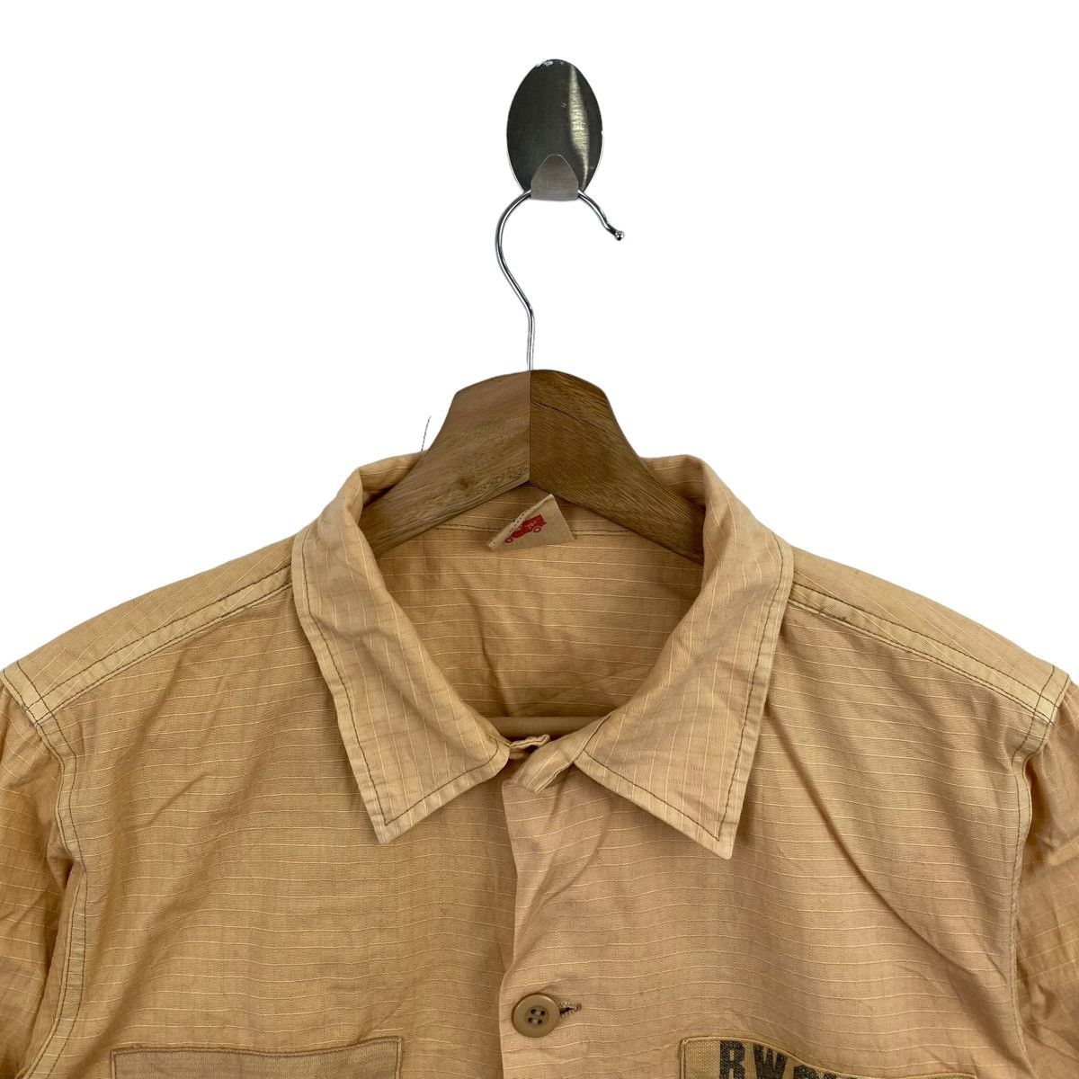 Japanese Brand BW GIGGLE Japan Brand Military Multi Pocket Button Up Yellow Size US M / EU 48-50 / 2 - 2 Thumbnail