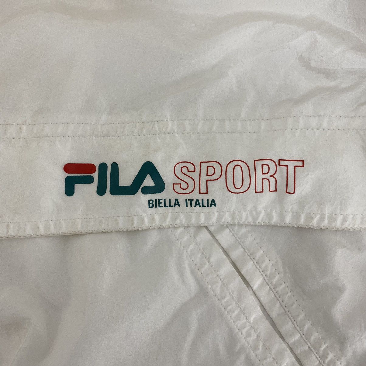 Fila FILA SPORT Bella Italia Back Big Print White Bomber Jacket Size US XL / EU 56 / 4 - 6 Thumbnail