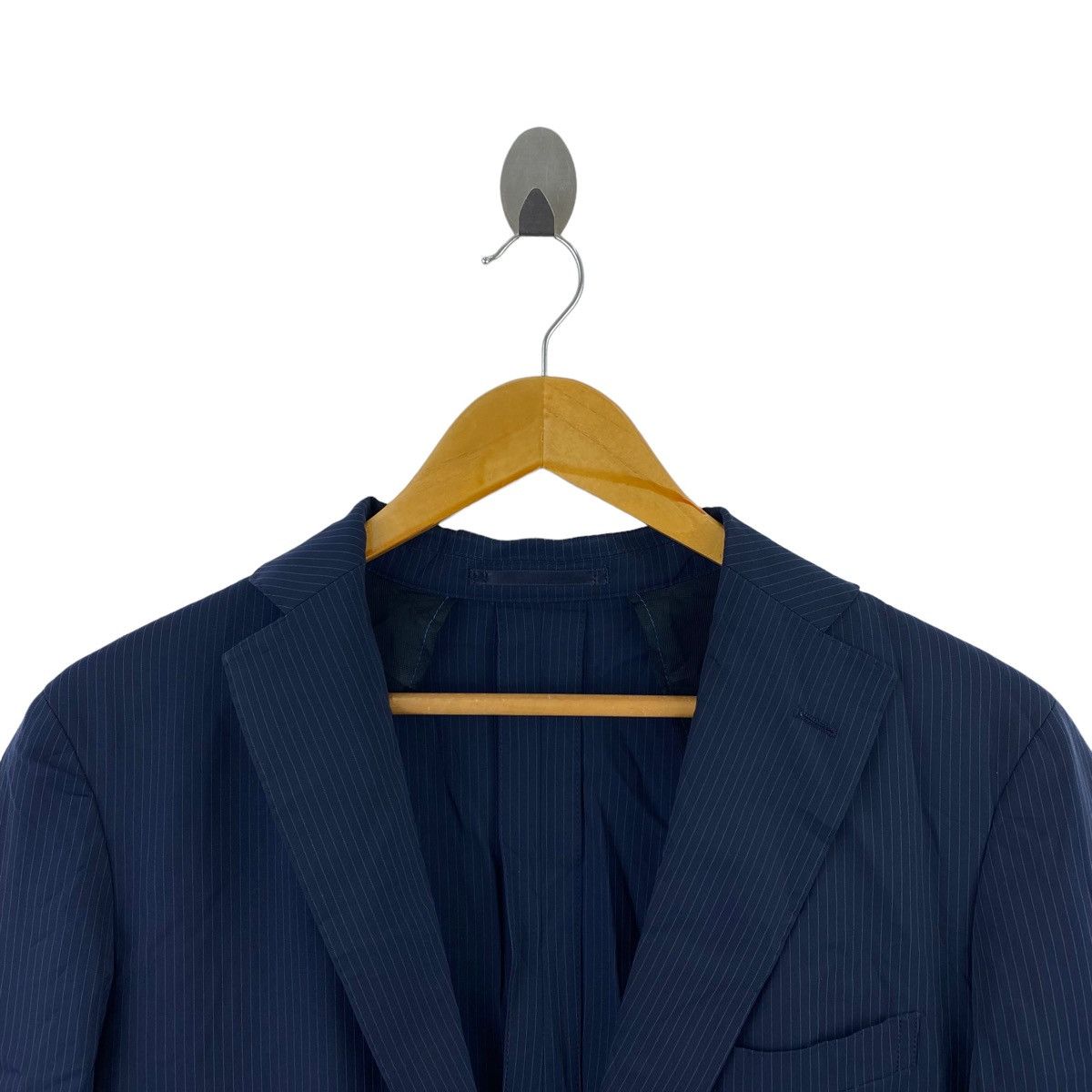 Japanese Brand Mr. JUNKO Japan Brand Navy Plain Blazer Coat Size US M / EU 48-50 / 2 - 2 Thumbnail