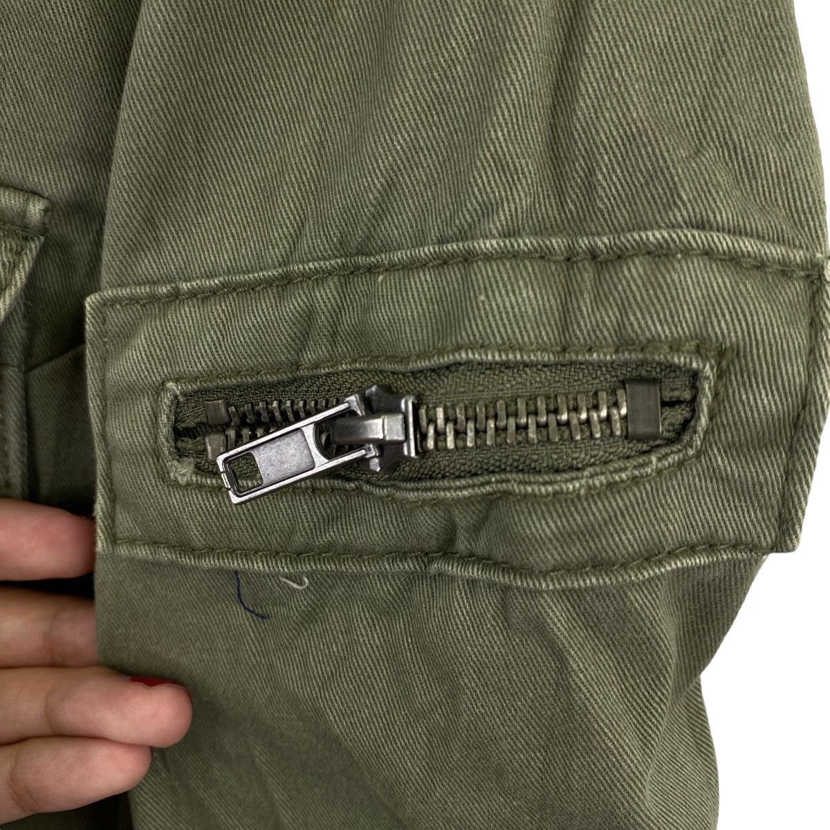Vintage GINATRICOT Us Army Soldier Jeans Denim Multi Pockets Jacket Size US M / EU 48-50 / 2 - 4 Thumbnail