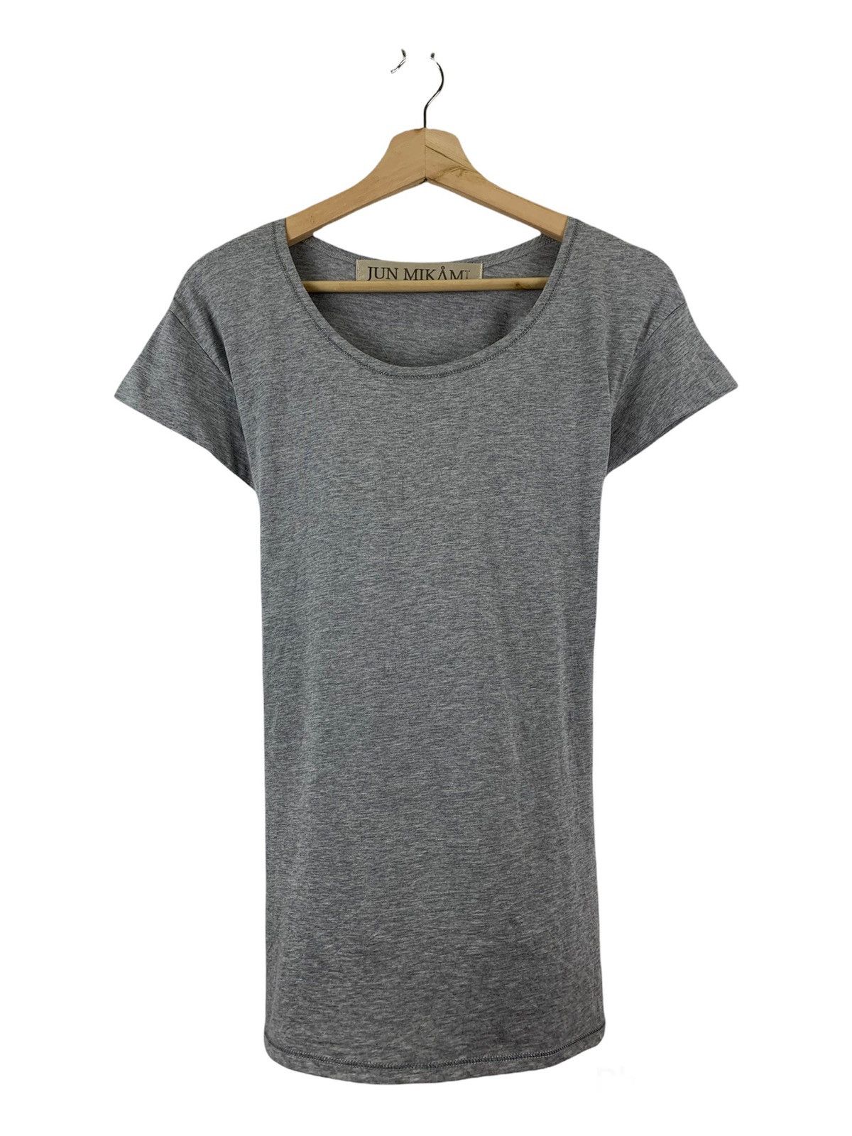 image of Designer Jun Mikami Fitted Grey Tees, Men's (Size Small)