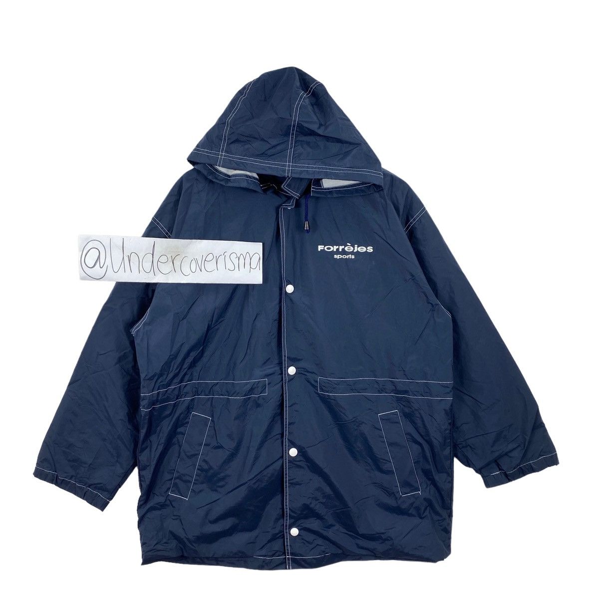 Other FORREJES PARIS SPORTS Brand Print Hooded Long Coat Parka Size US L / EU 52-54 / 3 - 3 Thumbnail