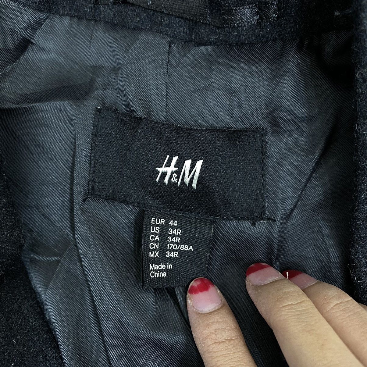 H&M Vintage H&M Elbow Pad Plain Blazer Coat Jacket Size US S / EU 44-46 / 1 - 4 Thumbnail